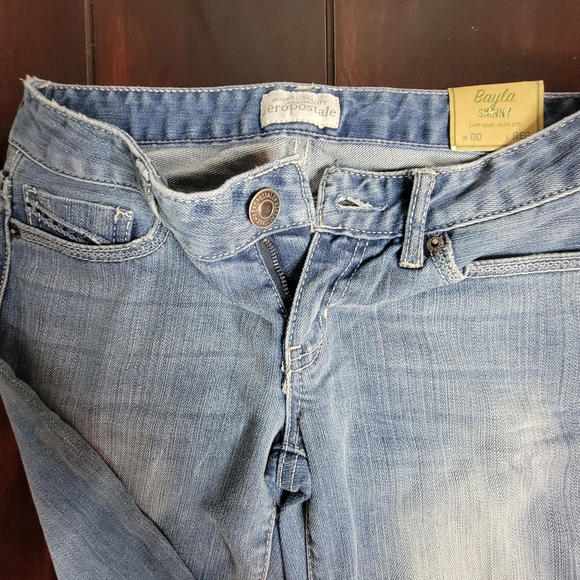 Aeropostale Bayla Skinny Jeans Women's size 00 length regular - Picture 6 of 11